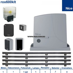 PROMOTIE! Automatizari porti culisante Nice Rox600Klt Kit Full